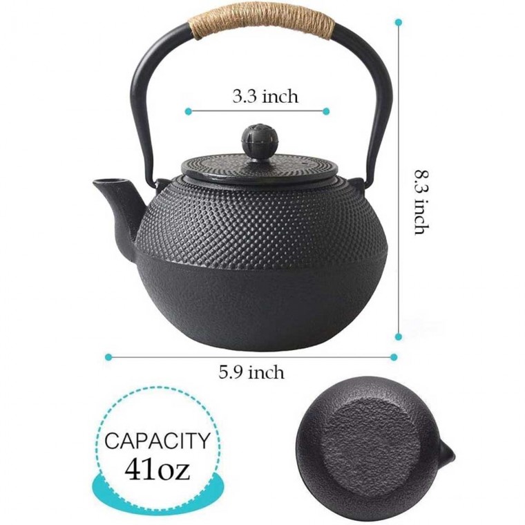 Pearl Cast Iron Teapot 1200ml/41oz Pearl Cast Iron Teapot 1200ml/41oz