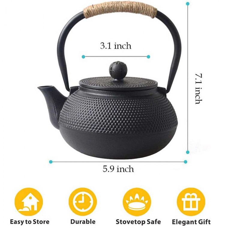 Pearl Cast Iron Teapot 800ml/27oz Pearl Cast Iron Teapot 800ml/27oz